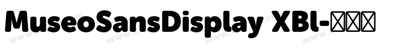 MuseoSansDisplay XBl字体转换